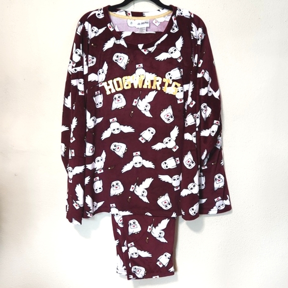 Harry Potter Hogwarts Sleepwear 2 Piece Pajama Set Size 3XL EUC! - Picture 1 of 11